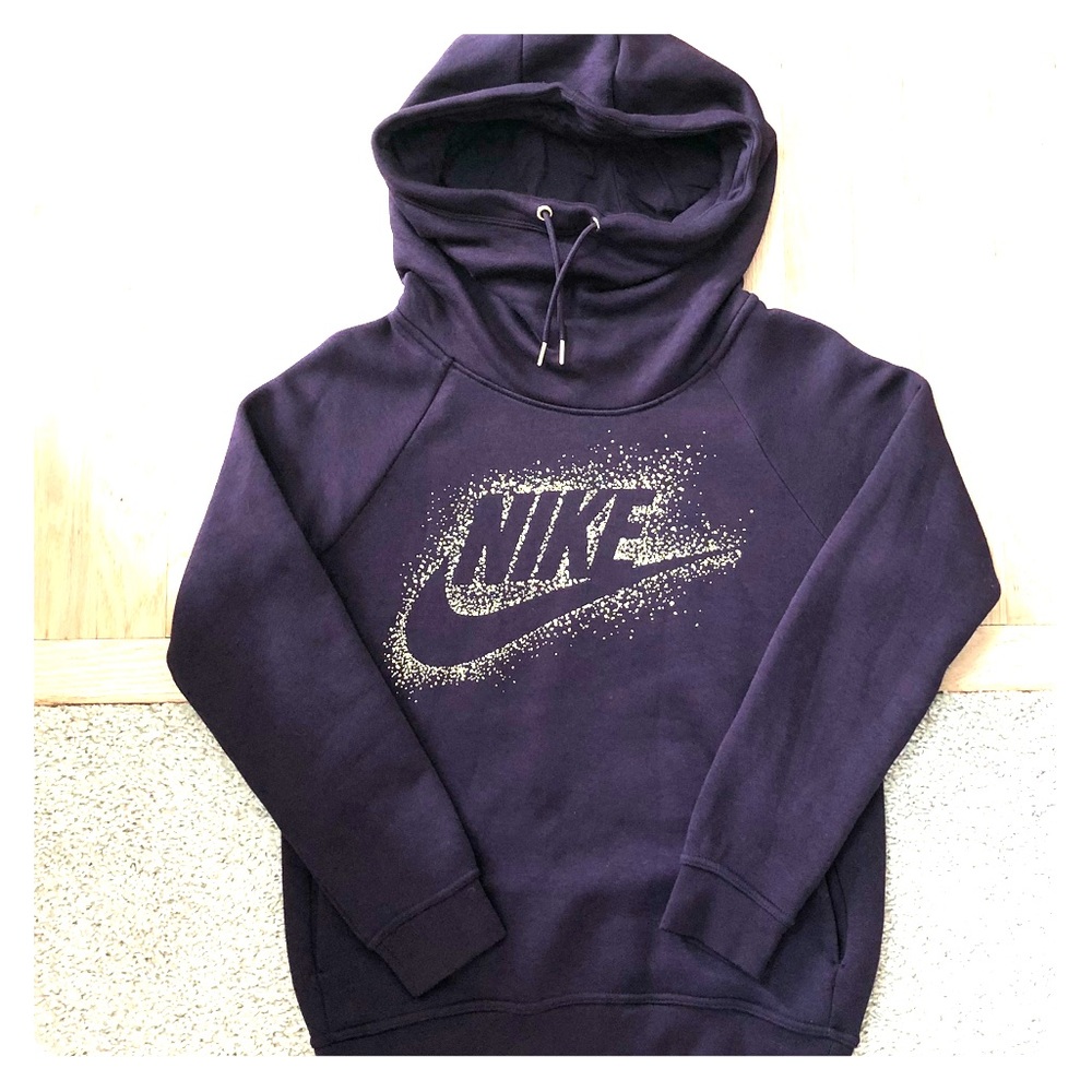 Nike Dark Purple Hooded Sweatshirt